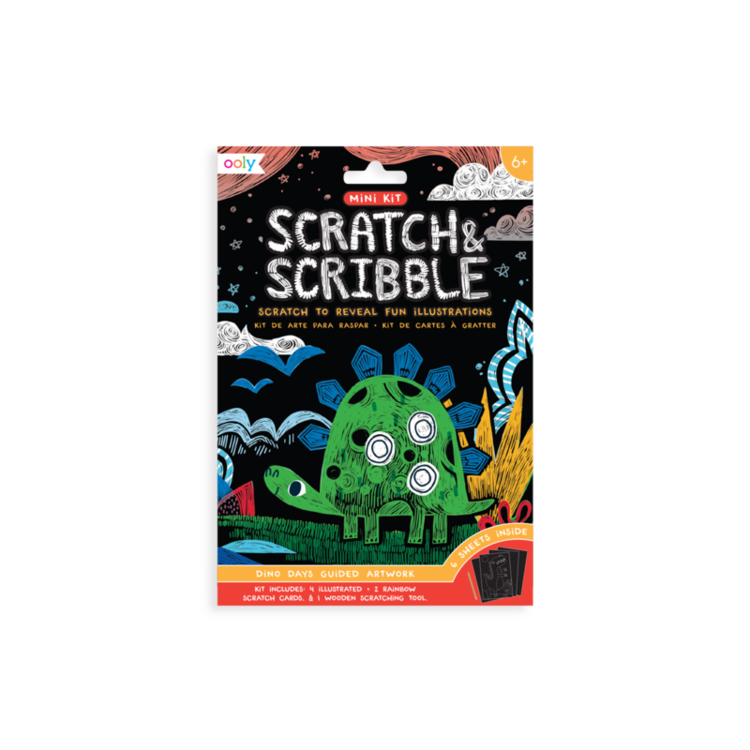 OOLY Mini Scratch & Scribble Art Kit