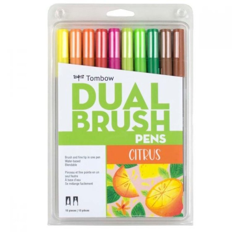 Tombow Dual Brush 10-color Set Citrus Limited Edition