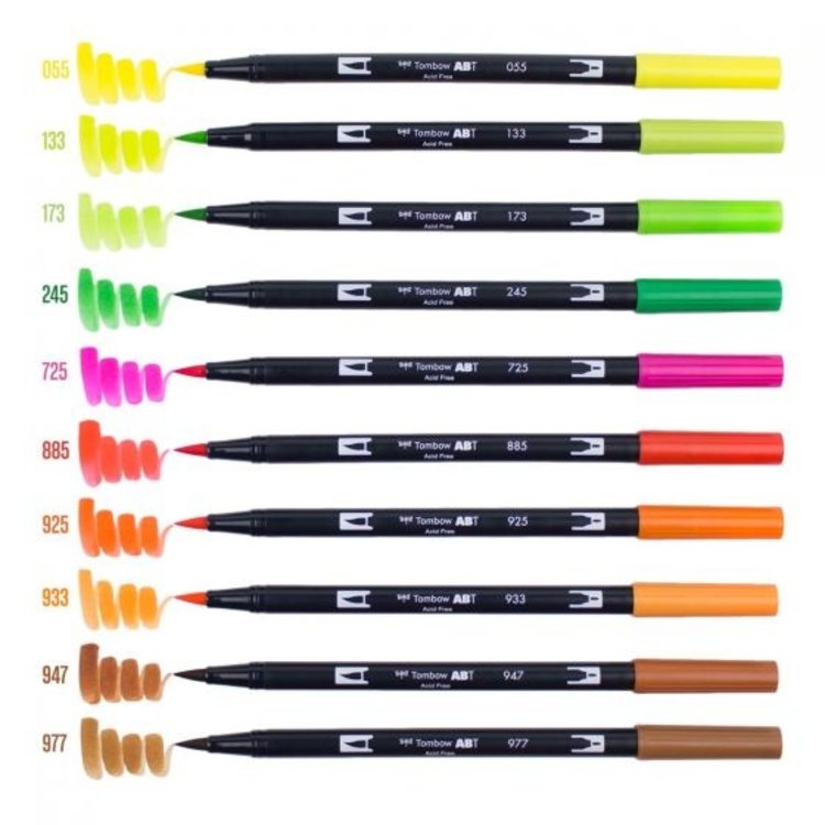 Tombow Dual Brush 10-color Set Citrus Limited Edition