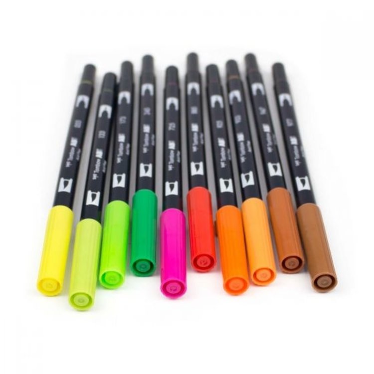Tombow Dual Brush 10-color Set Citrus Limited Edition