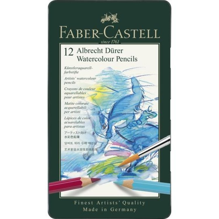 Faber-Castell Durer Watercolor Pencil Tin 12/Set