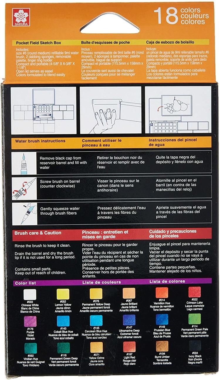 Sakura KOI W/C PCKET 18 FIELD SKT BOX