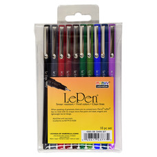 Marvy Uchida Le Pen 10 PC Set Dark Colors