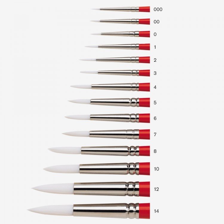 Princeton 233 Round #2 Brush Princeton Uni Series for Acrylic/Oil/Watercolor: