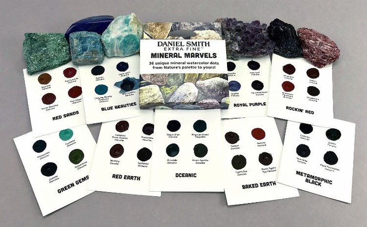 Daniel Smith Mineral Marvel Dotcard Watercolor Set of 36 colors