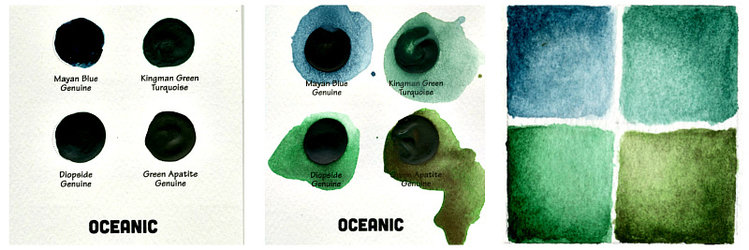 Daniel Smith Mineral Marvel Dotcard Watercolor Set of 36 colors