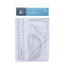 Art Alternatives 4 Piece Geometry Set with 6" Ruler