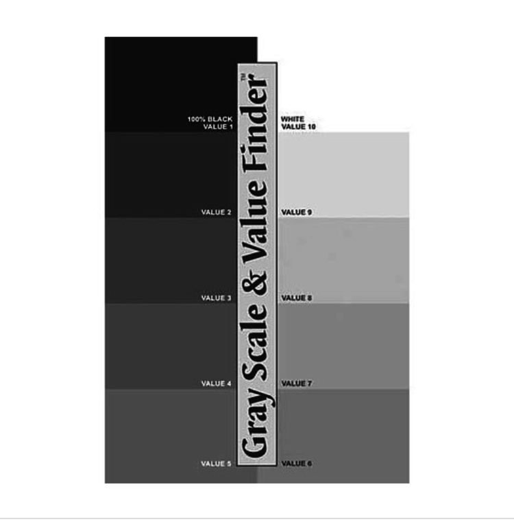 Color Wheel Co. GRAY SCALE AND VALUE FINDER