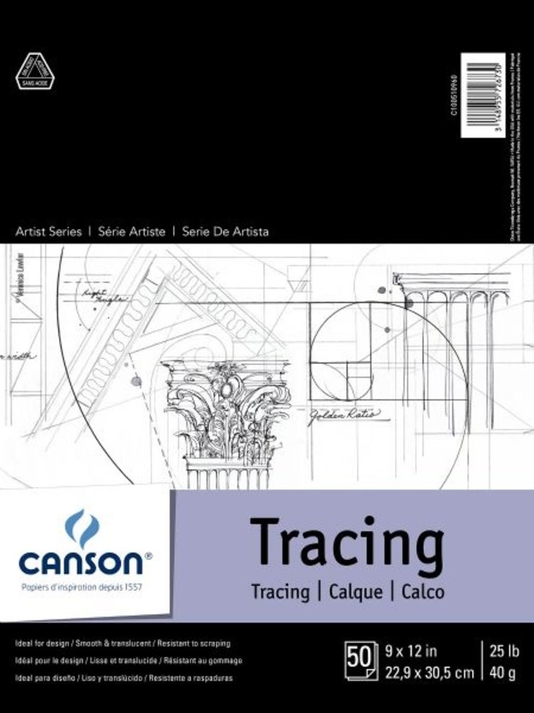 Canson 9 x 12 Tracing Pad 50 sheets