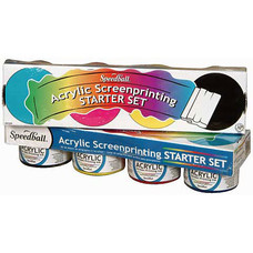 Speedball 4oz. CMYK Acrylic Screenprinting Ink Starter Set