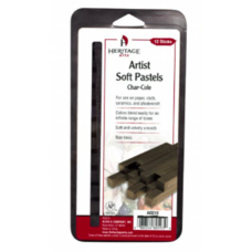 Heritage Arts Heritage Arts Char-Cole Artist Soft Pastel 12-Pack
