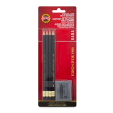 Koh-I-Noor Toison D'or Professional Graphite Pencil 4 Piece Set + Eraser