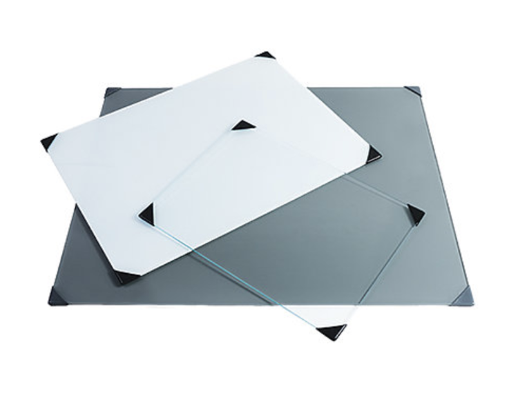 New Wave Grey Glass Palette 12" x 16"