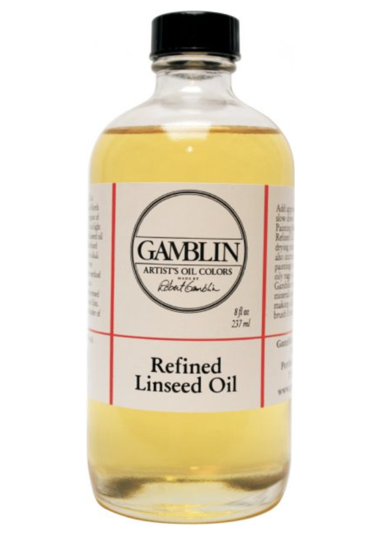 Gamblin Artist Colors Linseed Oil Refined 8 oz
