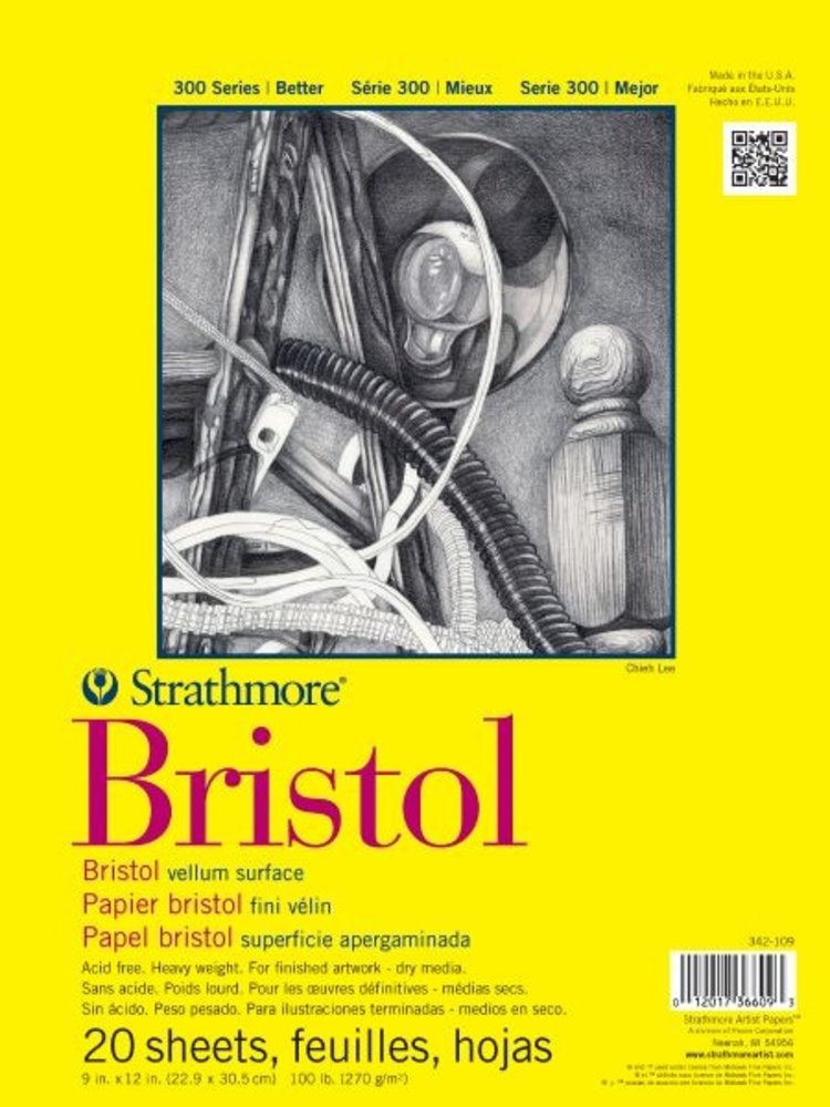 Strathmore Bristol 300 Vellum 11" x 14" 20 Sheets