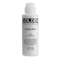 Golden Fluid Acrylic Titanium White 4oz