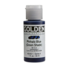 Golden Fluid Acrylic Phthalo Blue (Green Shade) 1oz