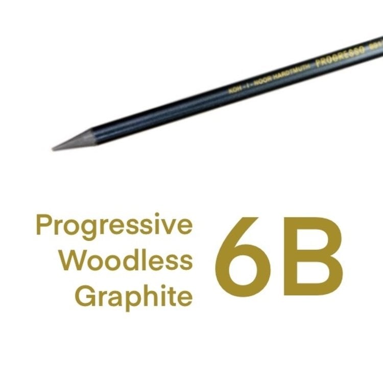Koh-I-Noor Progresso Woodless Graphite Pencil 6B