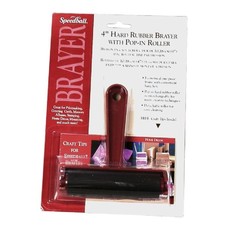 Speedball Speedball 4" Hard Rubber Brayer with Pop-In Roller
