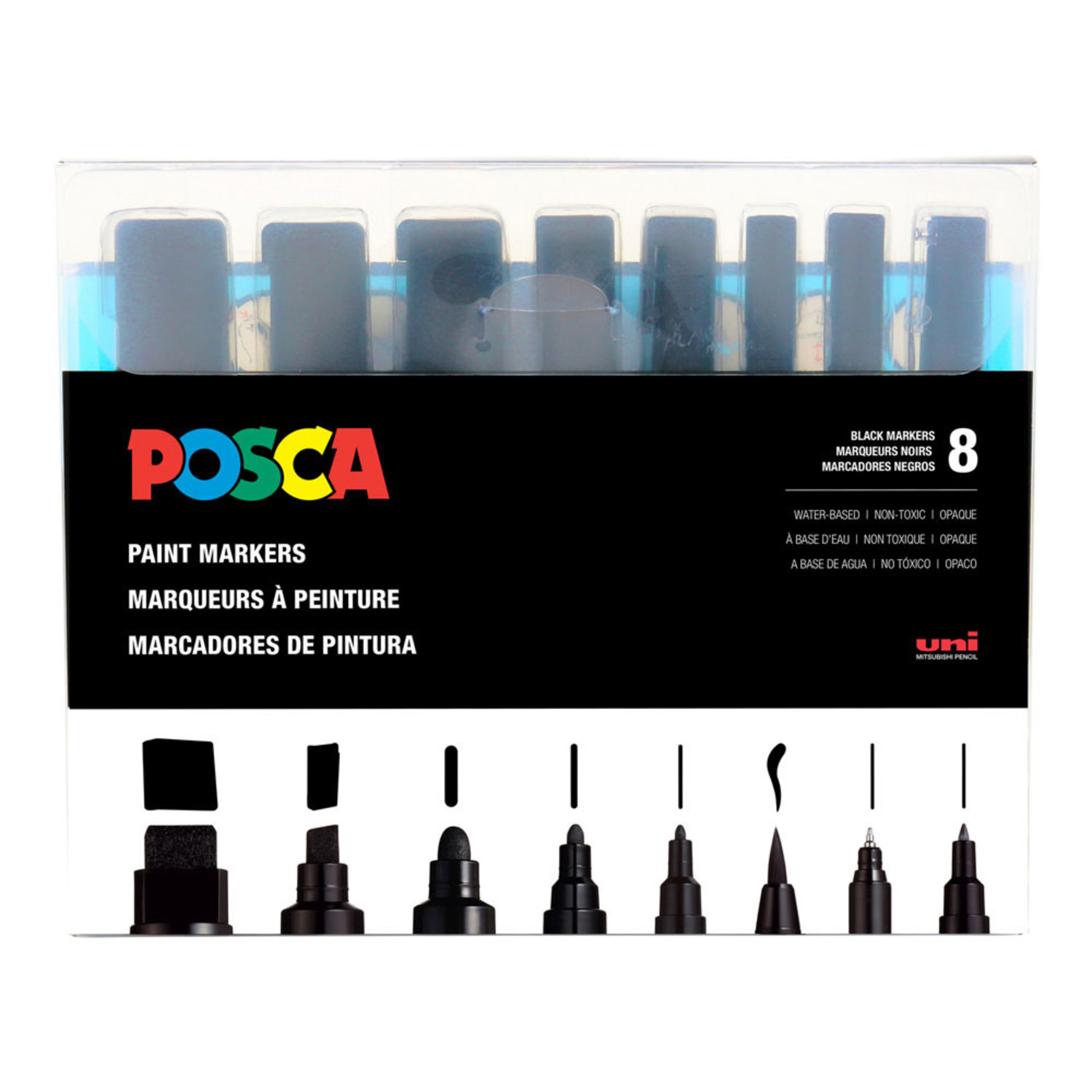 UNI POSCA Paint Pens Art Markers - PC-1M PC-1MR PC-3M PC-5M PC-8K PC-17K  PCF-350