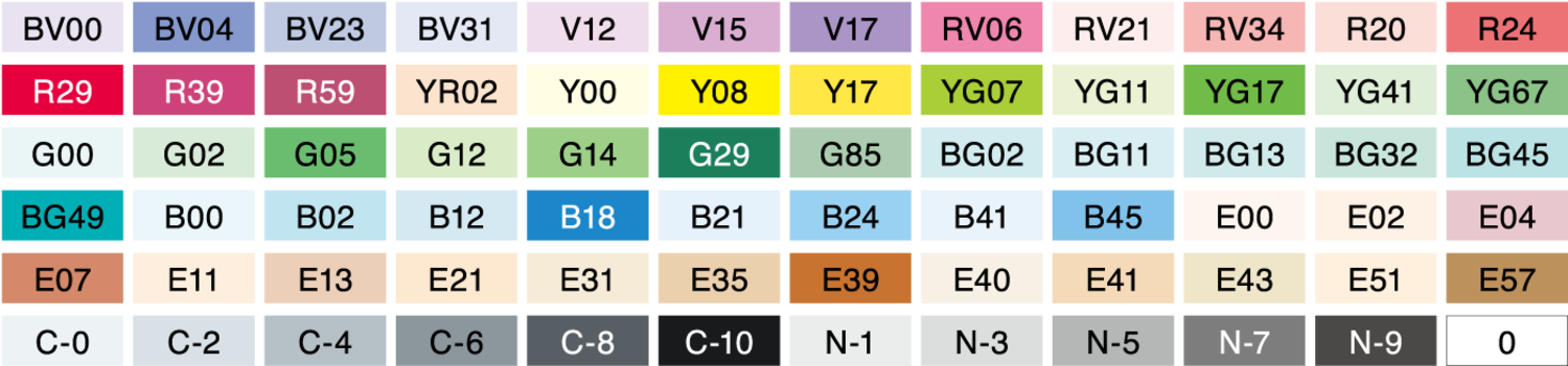 copic sketch markers - YG11, YG13, YG17