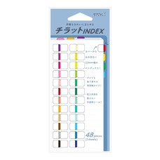Midori Index Label Chiratto 24 Colors Vivid