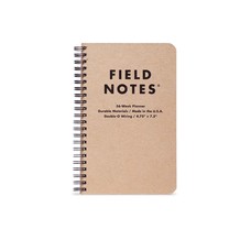 Field Notes Field Notes 56-week planner Spiral Undated Weekly Planner brown kraft cover