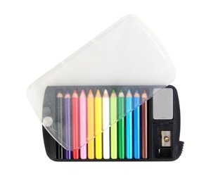 Mini Colored Pencil Set With Case , Eraser and Sharpener — Two Hands Paperie