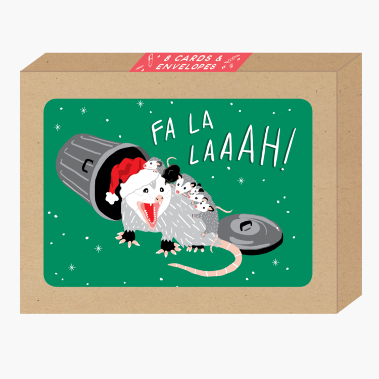 Alisa Bobzien Fa La Possum Holiday Card
