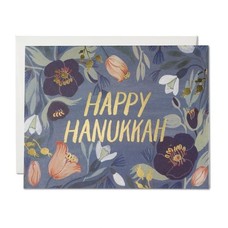 Red Cap Cards Hanukkah Flowers Box of 8