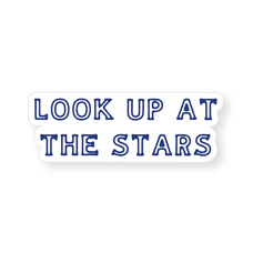 Three Potato Four Look Up At The Stars Vinyl Sticker
