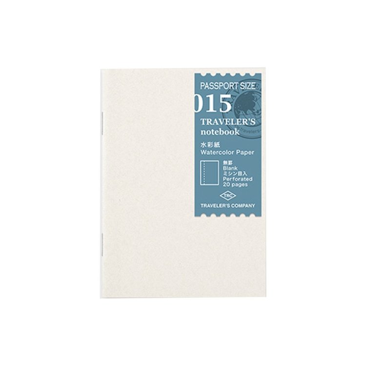 Midori 015 Watercolor Paper Passport Size Insert - Traveler's Notebook