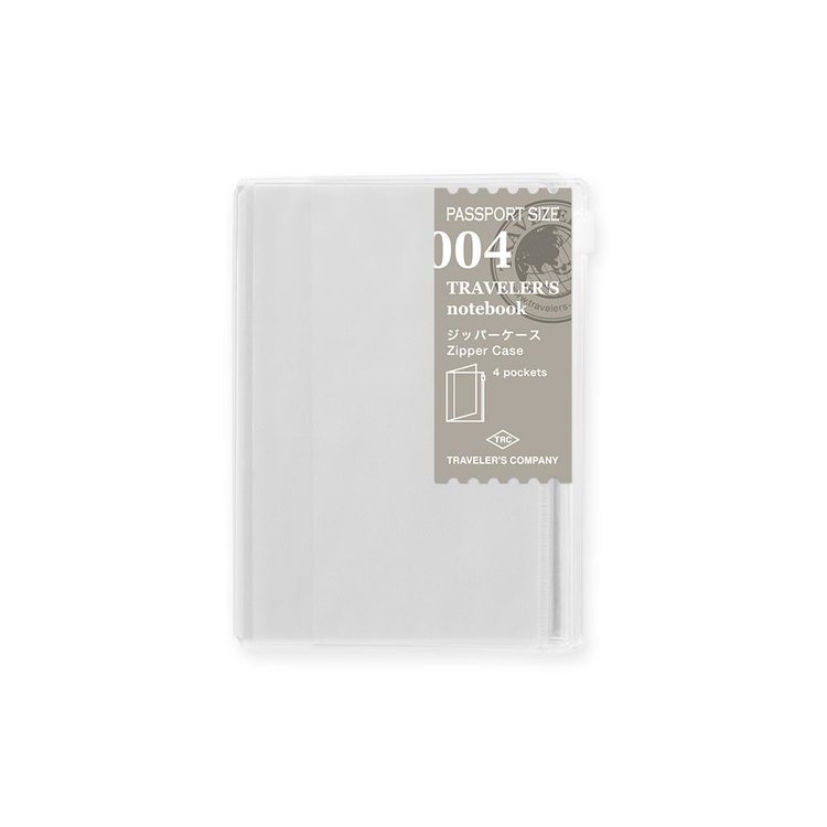Midori 004 Zipper Pocket Passport Size Refill - Traveler's Notebook