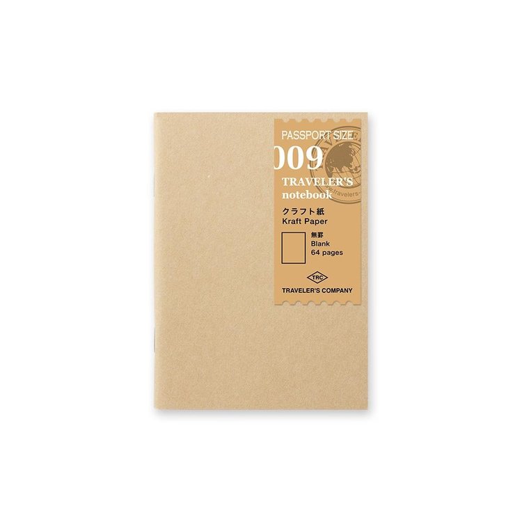 Midori 009 Kraft Paper Passport Size Insert - Traveler's Notebook