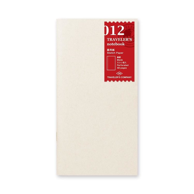 Midori 012 Sketch Paper Regular Size Insert - Traveler's Notebook