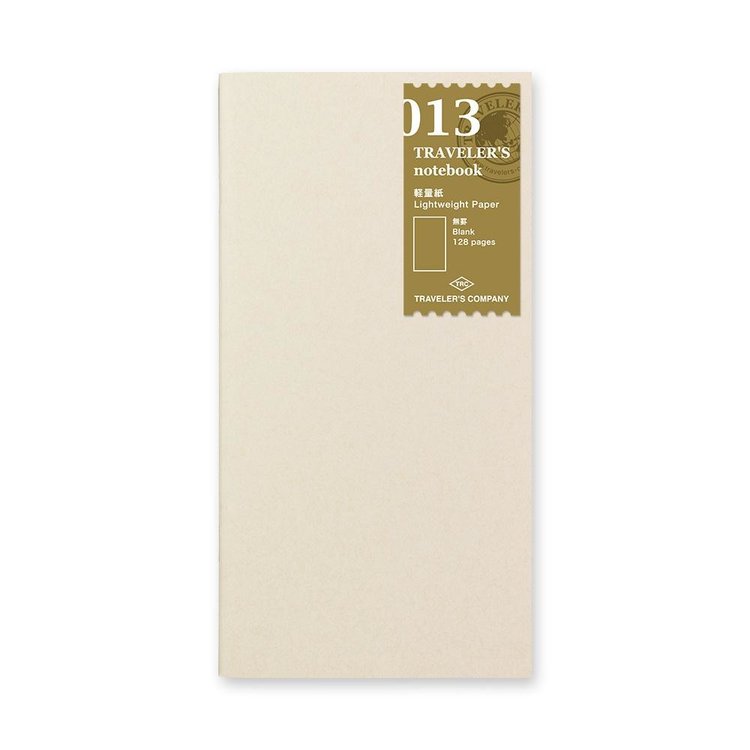 Midori 013 Lightweight Paper Regular Size Insert - Traveler's Notebook