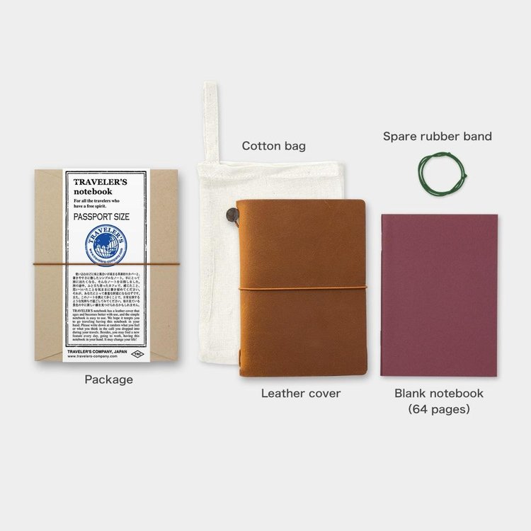 Midori Passport Size Camel Traveler's Notebook