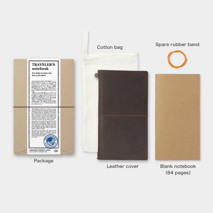 Midori Regular Size Brown Traveler's Notebook
