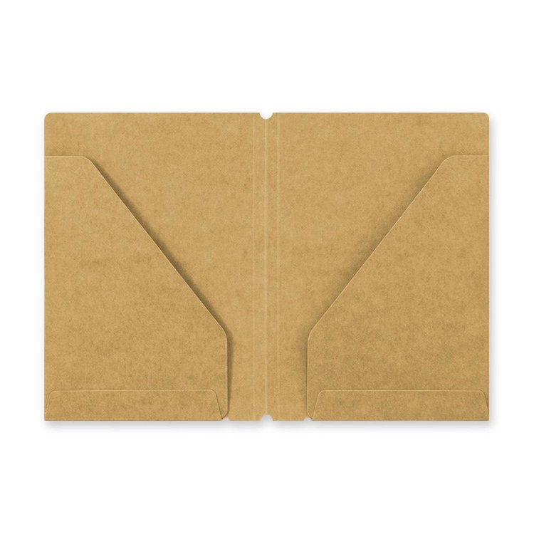 Midori 010 Kraft File Passport Size Insert - Traveler's Notebook