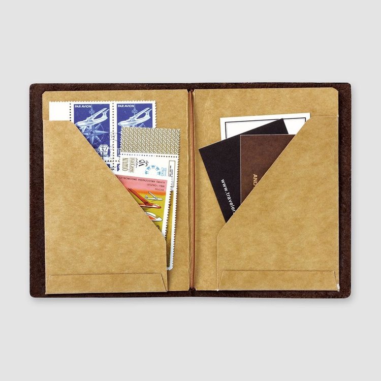 Midori 010 Kraft File Passport Size Insert - Traveler's Notebook