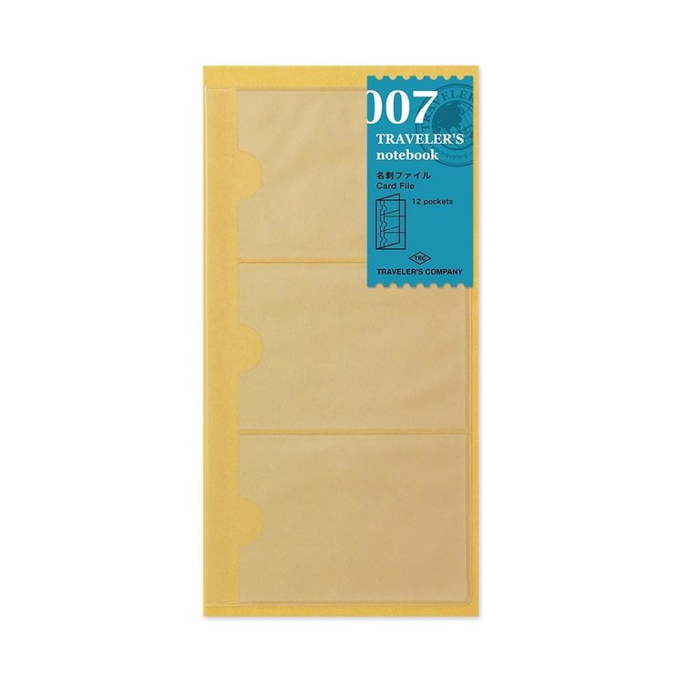 Midori 007 Card File Regular Size Insert - Traveler's Notebook