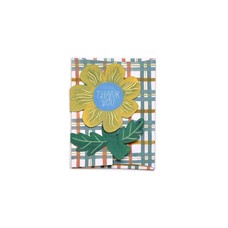Small Adventure Thank You Flower Die Cut Card