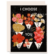 Heartell Press I Choose You (Flower Shop) Romance Card
