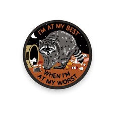 Stay Home Club At My Best Vinyl Sticker