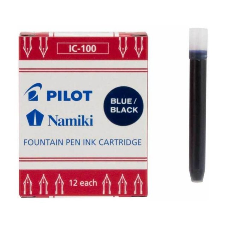 Pilot Namiki Blue Black Ink - 12 Cartridges