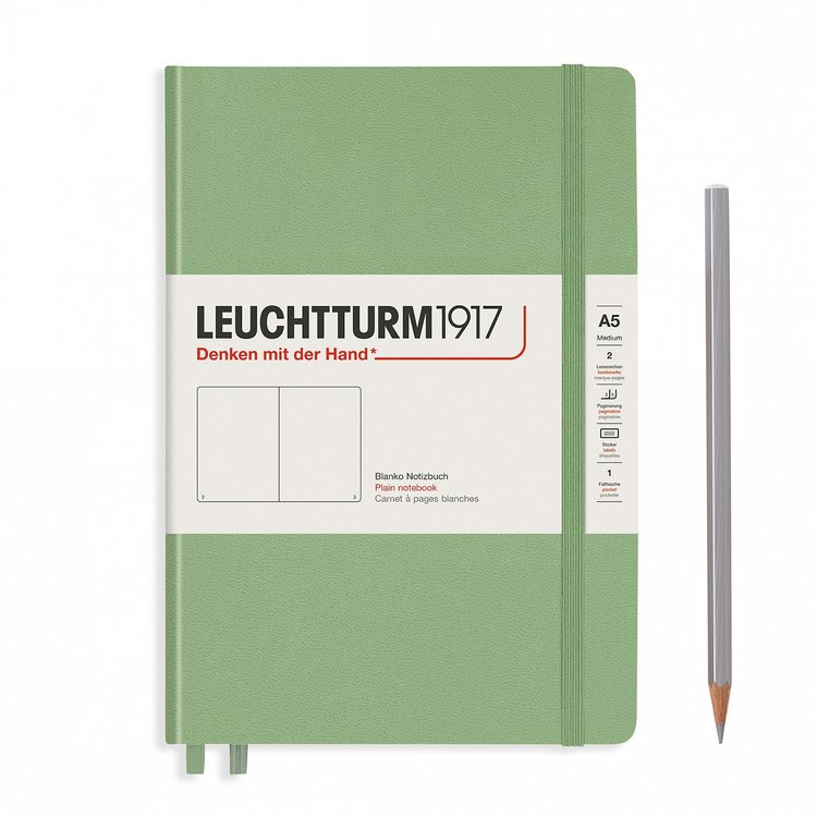 Leuchtturm1917 (Lighthouse) Medium Blank A5 Hardcover Notebook