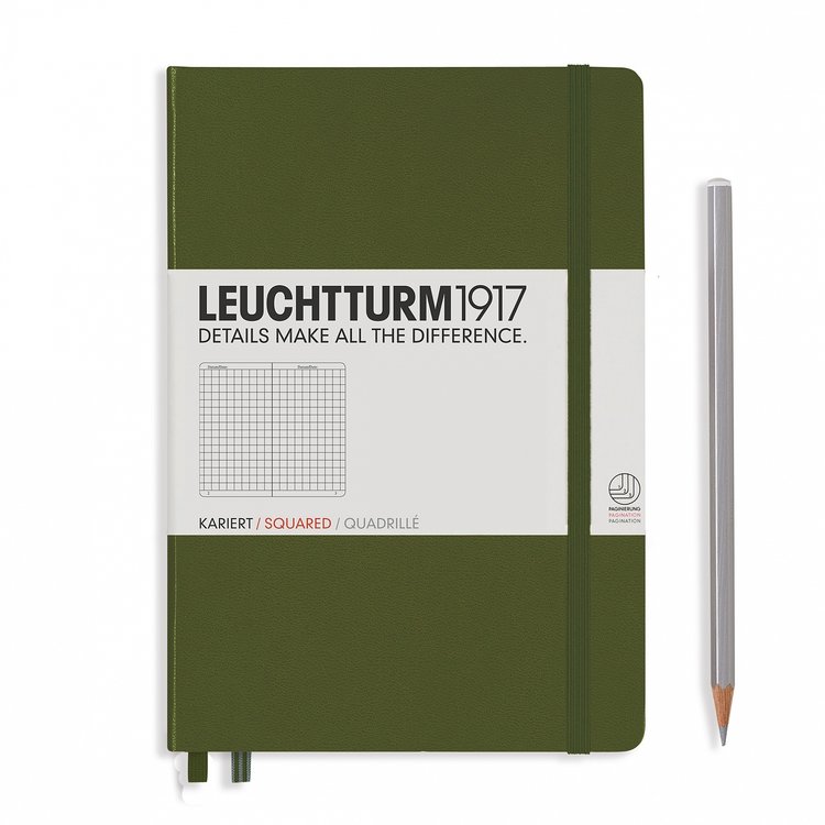 Leuchtturm1917 (Lighthouse) Medium Squared A5 Hardcover Notebook