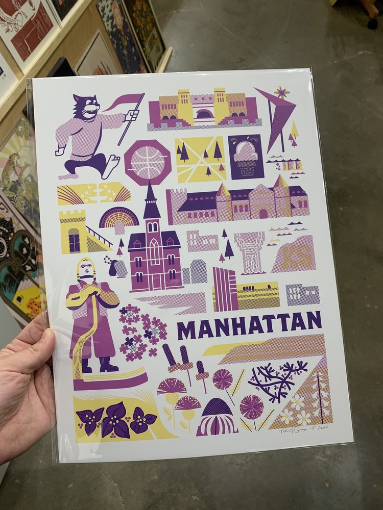 Patrick Giroux Manhattan Landmarks Print