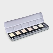 Finetec 6-Color Iridescent Pixie Dust Watercolor Metal Tin Set