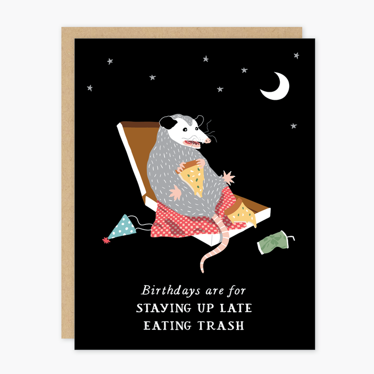 Alisa Bobzien Birthday Possum Card